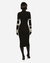 Kim Calf-Length Dress In Jersey Milano Rib With Rhinestones
