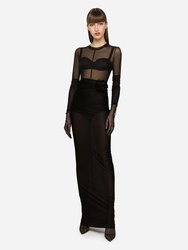 Kim Dolce & Gabbana Tulle top - Black