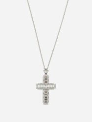 Kim Necklace With Rhinestone Crystal Cross