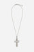 Kim Necklace With Rhinestone Crystal Cross - Crystal