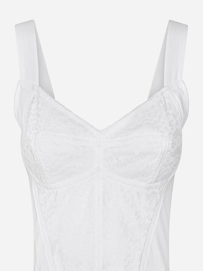 Dolce & Gabbana Shaper Corset Bustier Top In Lace And Jacquard product