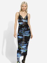 Tulle Slip Dress - Bluebell Print