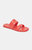 Adore Leather Slide Sandal - Red