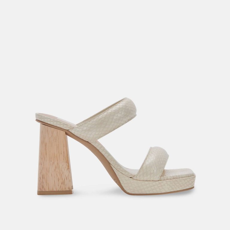 Atlas Heels - Ivory Embossed Stella