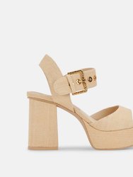 Bobby Heels - Natural Raffia