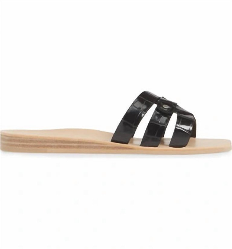 Cait Slide Sandal In Onyx