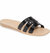 Cait Slide Sandal In Onyx - Onyx