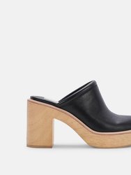 Camdin Heels - Black Leather