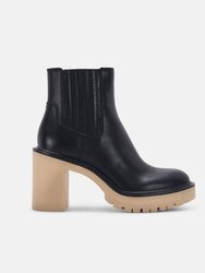 Caster H2O Booties - Black Leather