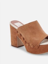 Emol Pecan Suede Heels