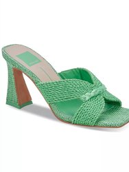 Nitro Raffia Crossover Heel - Seaglass Green - Seaglass Green