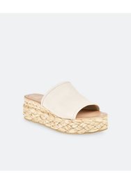 Pablos Flatform Braided Bottom Sandal In Sand - Sand