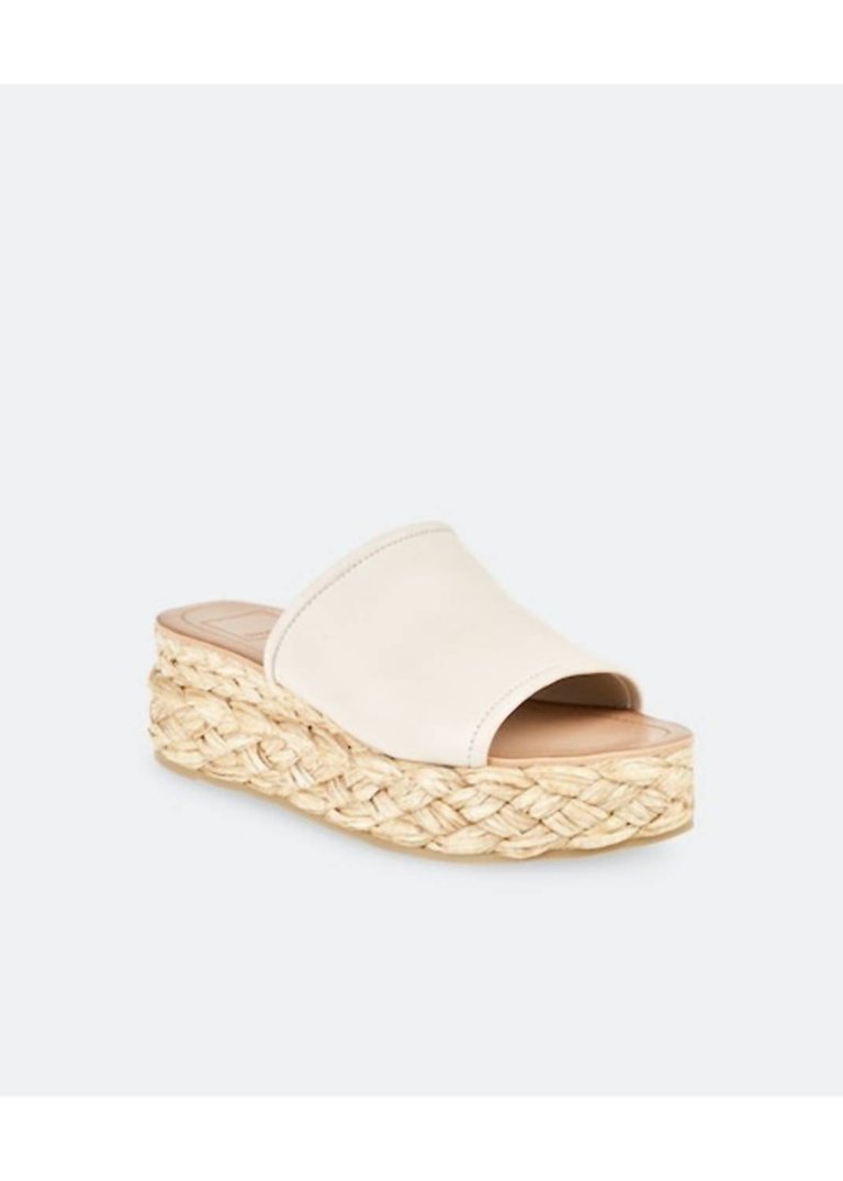 Pablos Flatform Braided Bottom Sandal In Sand - Sand