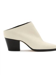 Roya Leather Mule - Off White Leather