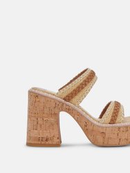 Whim Heels - Honey Raffia