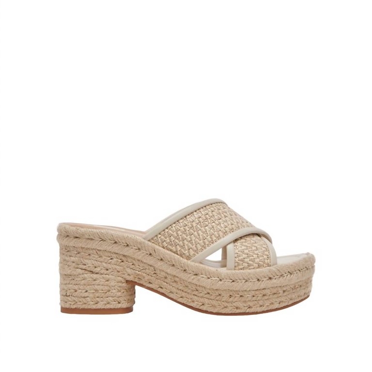 Women's Eldora Raffia Platform Sandals In Natural