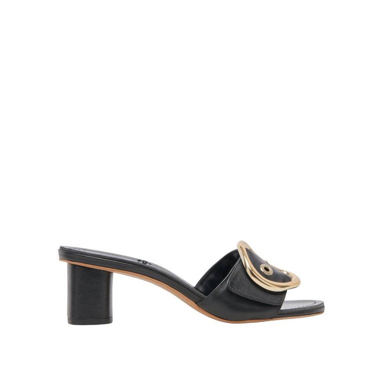 Women's Laika Leather Heel In Black - Black