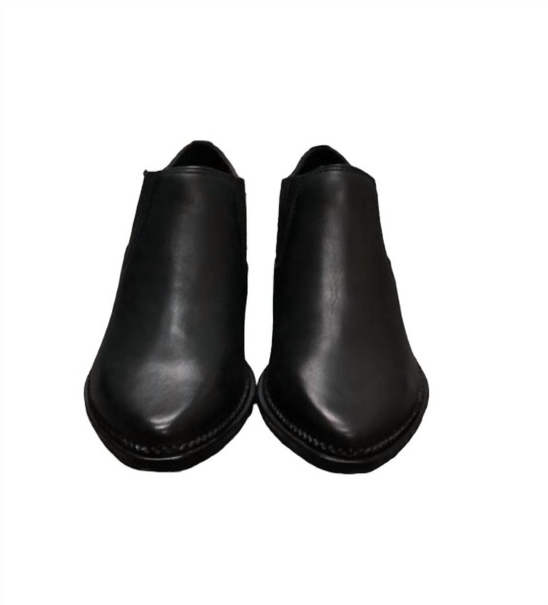 Women'S Peny Bootie - Black Leather