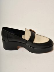 Yonder Loafer - Black/White Leather