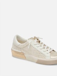 Zina Sneakers In Bone/gold