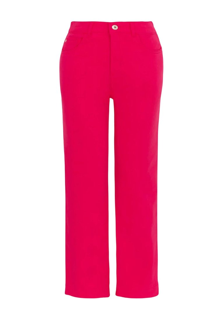 Crop Jean In Fuchsia - Fuchsia