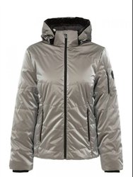 Liquid Look Puffer Jacket 72809 - Taupe