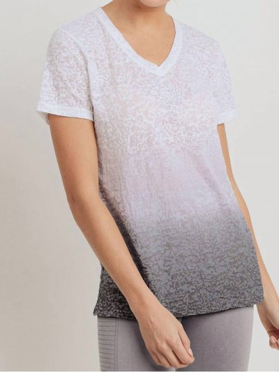 Mono B Clothing Burnout Ombre V-Neck Tee product