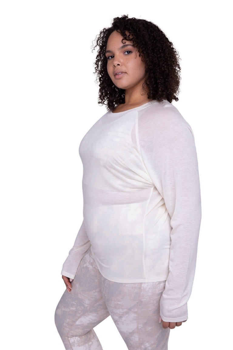 Demi Pullover Top Curvy - Ivory