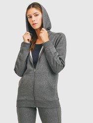 Denali Zip-Up Hoodie - Grey