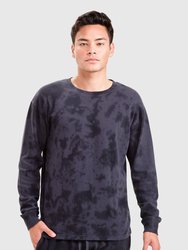 Eclipse Tie-Dye Long-Sleeve Top - Dark Grey/Black