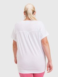 Evelyn Pinched Tee Curvy