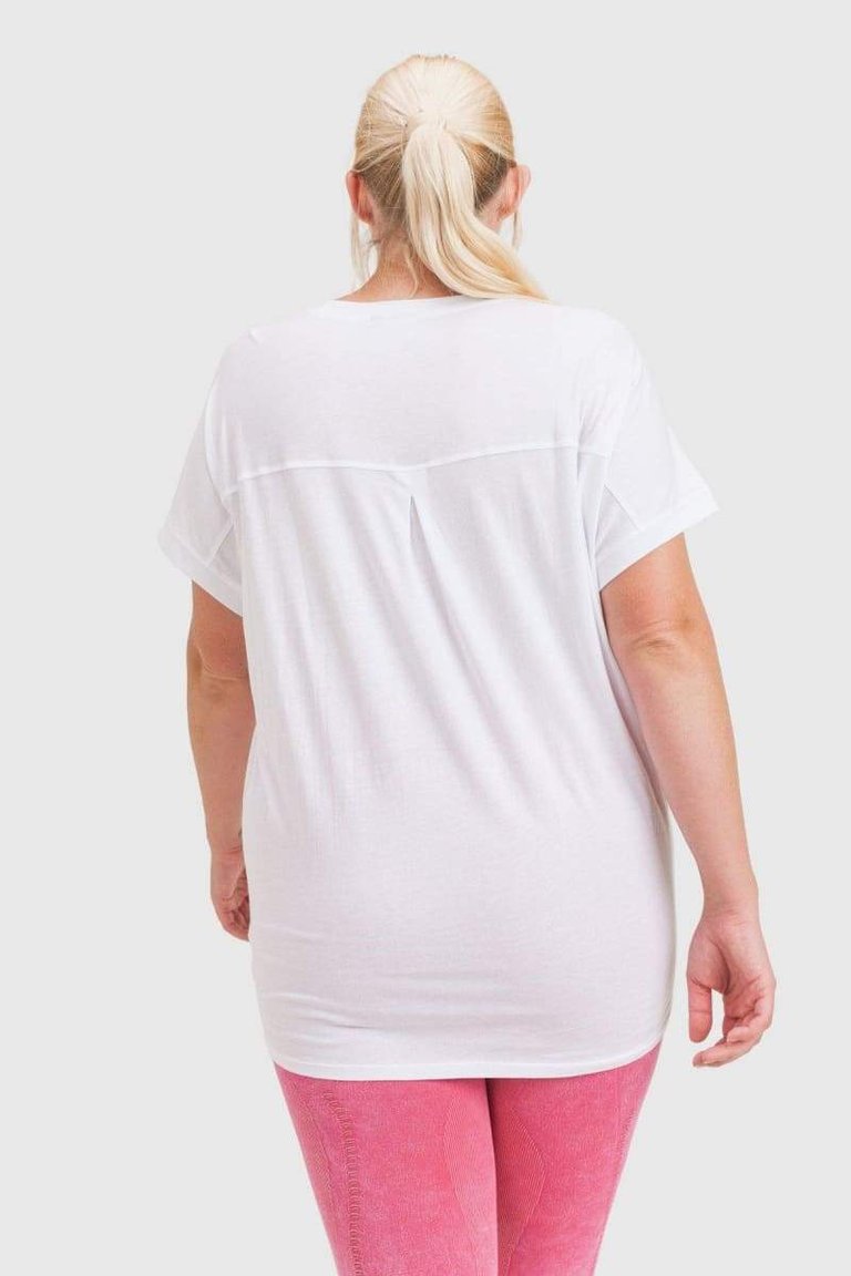 Evelyn Pinched Tee Curvy