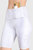 Greyscale Printed Biker Shorts - White