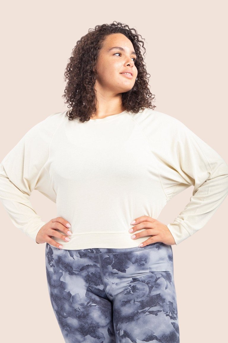 Heavenly Long Sleeve Tee Curvy - Marsh