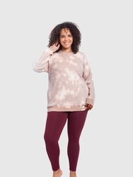 Inside Out Tie-Dye Sweatshirt Curvy - Beige