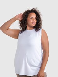 Jade Tank Curvy - White