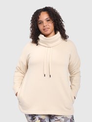 Joanna Turtleneck Sweatshirt Curvy - Natural