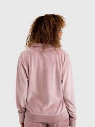 London Velour Collared Sweatshirt