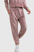 London Velour Joggers - Dusty Pink