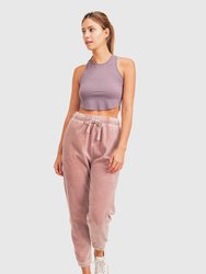 Melange Cropped Tank