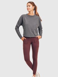 Nyla Pima Long-Sleeve Curvy - M Grey