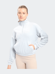 Paris Velour Quarter-Zip Sweatshirt - Mist