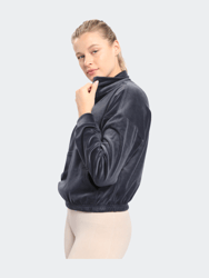 Paris Velour Quarter-Zip Sweatshirt