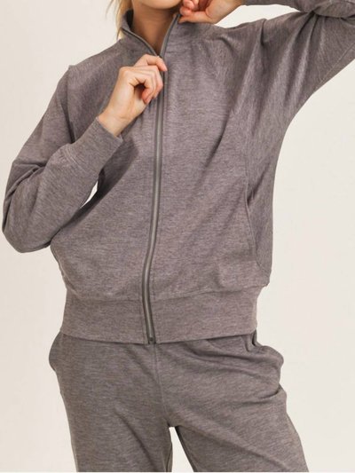 Mono B Clothing Raglan Dolman Sleeves Side Paneled Jacket product
