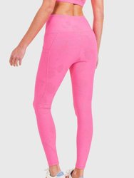 Rose Jacquard High-Rise Leggings