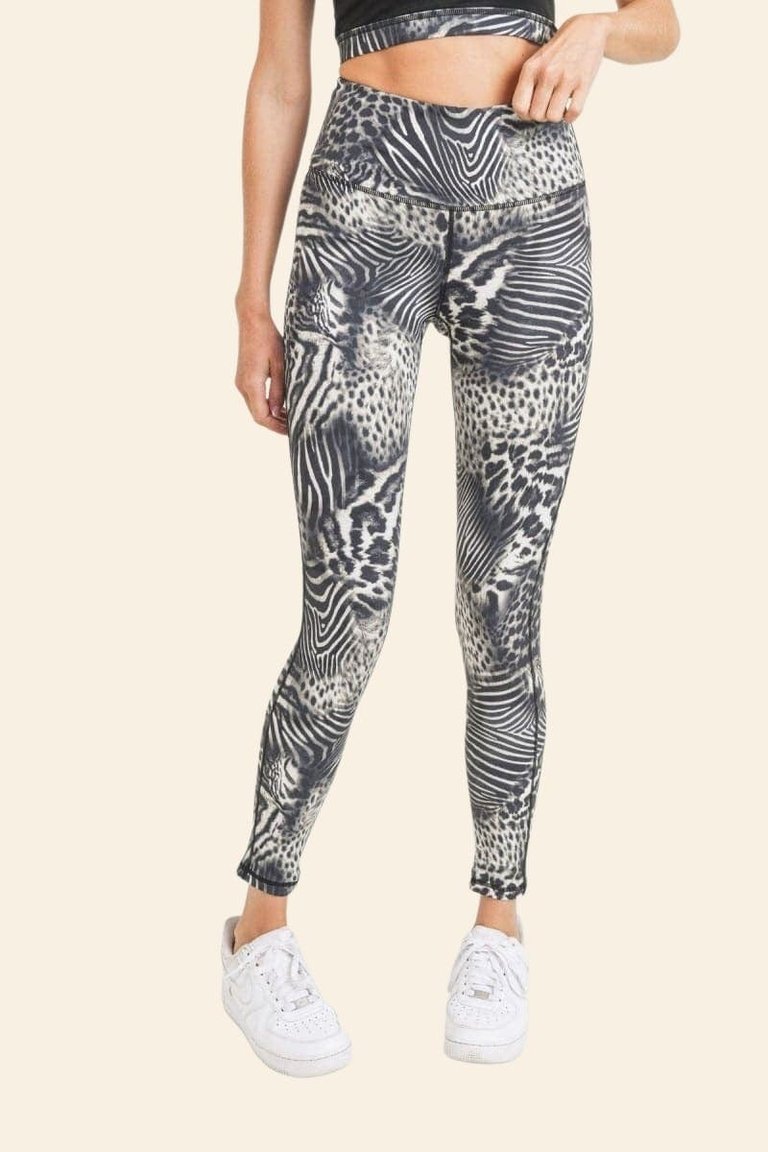 Safari High-Rise Leggings Outlet - Safari Print