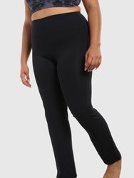 Straight-Leg Prana Leggings Curvy - Black