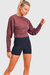 Sunday Long-Sleeve Pima Top - Burgundy