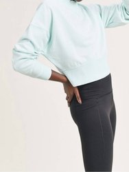 Surf Spray Fleece Cropped Pullover - Mineral-Washed