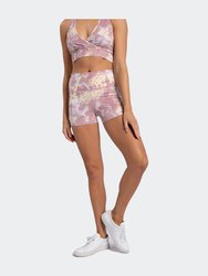 Trace Tie-Dye Shorts - Blush